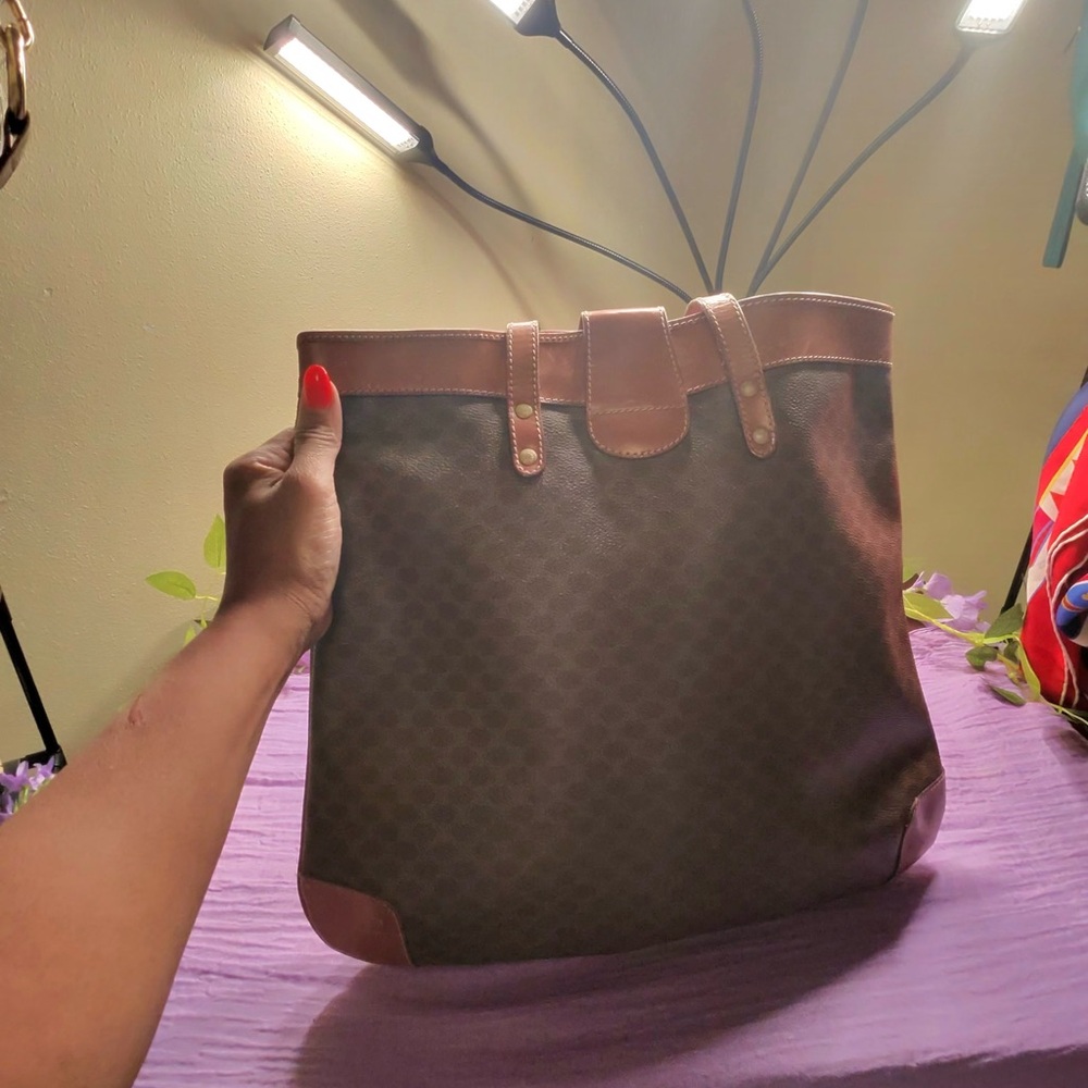 Celine Macadam Brown Tote - Picture 3 of 14
